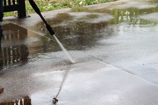 Concrete Deck Cleaning in Athens